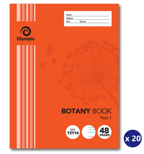 Olympic Botany Book 48 Pages 24mm QLD Year 1 Stapled Pack of 20