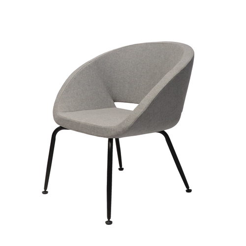 Rapidline Opal Tub Chair Light Grey Fabric