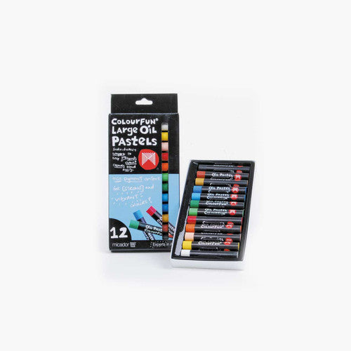 Micador Large Colourfun Oil Pastels Assorted Pack of 12