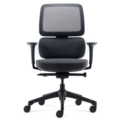 Rapidline Orca Heavy Duty High Mesh Back Executive Chair Black Fabric