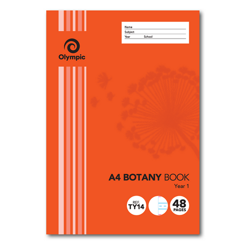 Olympic Botany Book A4 White 48 Pages Year 1 Stapled Pack of 20