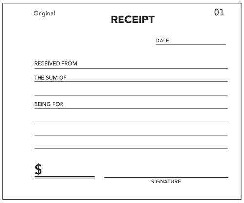 Olympic Cash Receipt Book 615 Carbon Triplicate 100 Leaf 100x125mm - image 2