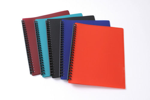 Olympic assorted display books in maroon, teal, black, blue and red covers laid overlapping at an angle on a white background