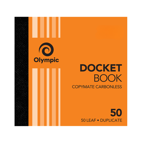 Olympic Docket Book 50 Carbonless Duplicate 50 Leaf 120 x 125mm