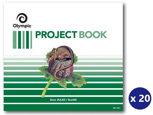 Olympic Project Book 24 Pages 8mm Feint Stapled Pack of 20 - image 1