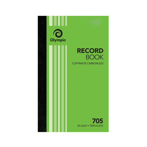 Olympic Record Book 705 Carbonless Triplicate 50 Leaf 200 x 125mm