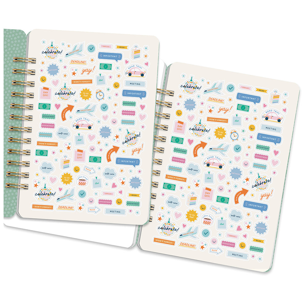 Orange Circle 2026 Do It All diary Fruit and Flora, sticker sheets