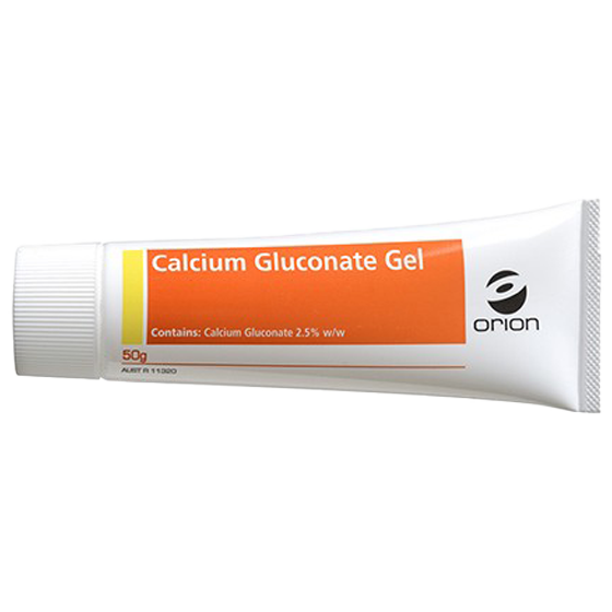 Orion Calcium Gluconate Gel 2.5% Tube 50g HF acid burn treatment gel