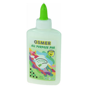 Osmer All Purpose PVA Glue 125ml White Pack of 12 - image 1