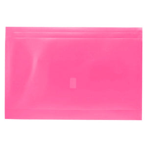 Osmer Document Wallet Foolscap Velcro Closure Hot Pink Pack of 12 - image 1
