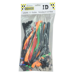 Osmer Lanyard Alligator Clip 45cm Safety Release Assorted Pack of 20 - image 1