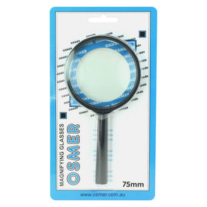 Osmer Magnifying Glass 75mm with Handle Black - image 1
