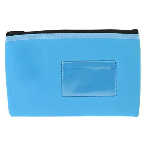 Osmer Neoprene Pencil Case 1 Zip Name Card 23x15.5cm Light Blue Pack of 6 - image 1
