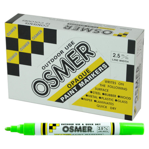 Osmer Opaque Paint Marker Broad Tip Light Green Box of 12 - image 1