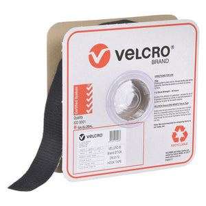 Osmer Velcro Brand Hook Only Strip 50mm x 25m Black - image 1