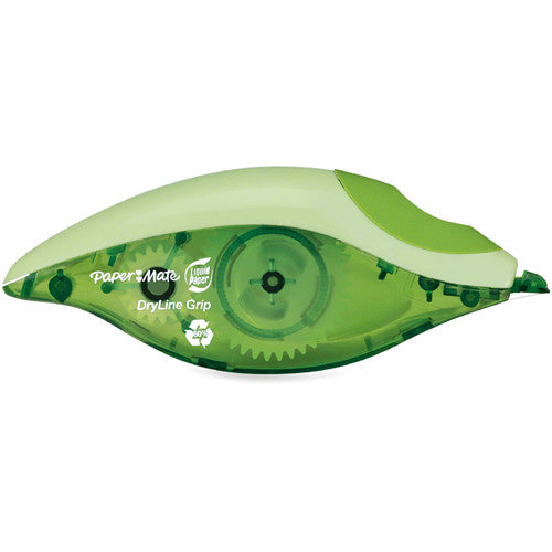Liquid Paper Dryline Grip Green Correction Tape