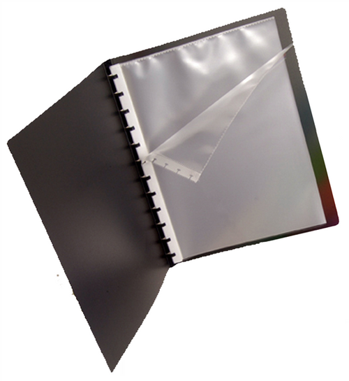 Pop A4 Quick Transfer Display Book 20 Pocket Black