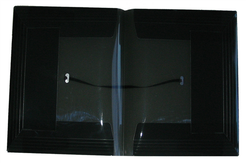 Pop A4 Duo Document Wallet Translucent Black