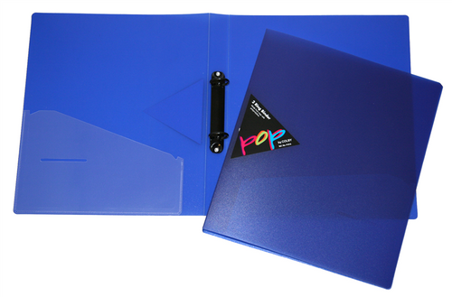 Pop A4 20 Ring Binder Translucent Purple