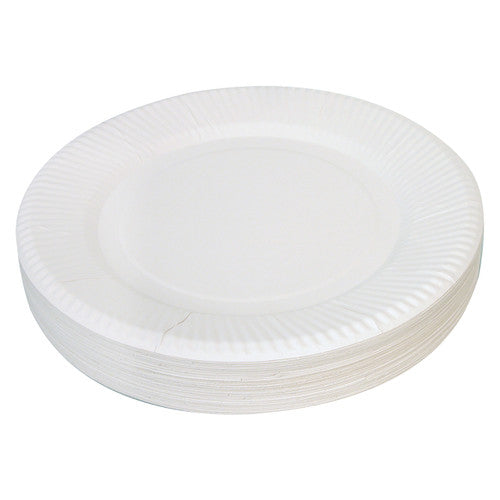 Creative School Supply White Paper Plates 23cm Pack of 50