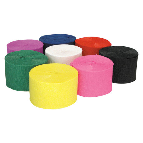 Creative School Supply Assorted Crepe Streamers Pack of 48