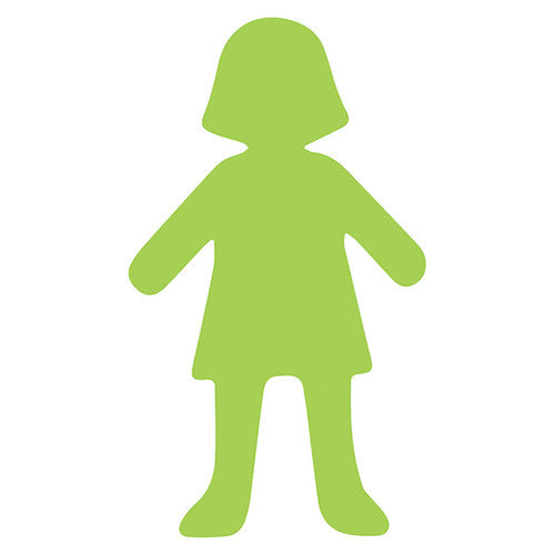 Creative School Supply Pre-Cut Paper People Shapes Coloured Pack of 48