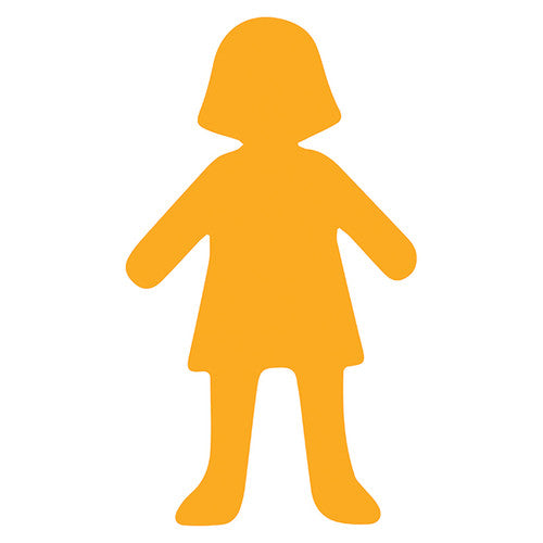 Creative School Supply Pre-Cut Paper People Shapes Coloured Pack of 48