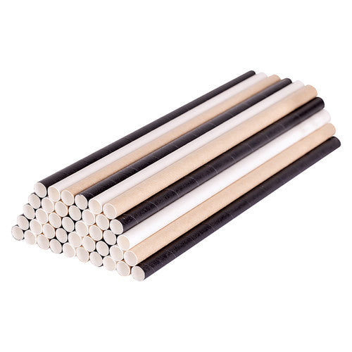 Creative School Supply Eco Paper Straws 8mm x 19.7cm Basics Pack of 250