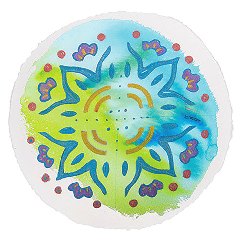 Creative School Supply Handmade Watercolour Paper Round 15cm Pack of 10