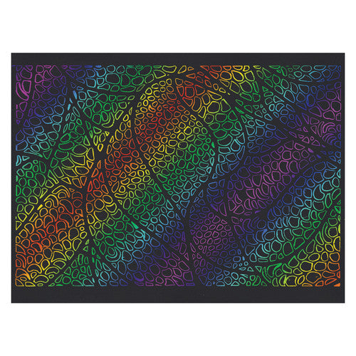 Creative School Supply Scratch Rainbow Scraper Card A4 Pack of 12