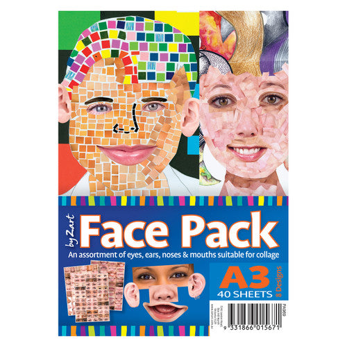 Creative School Supply Face Pack Paper A3 Pack of 40