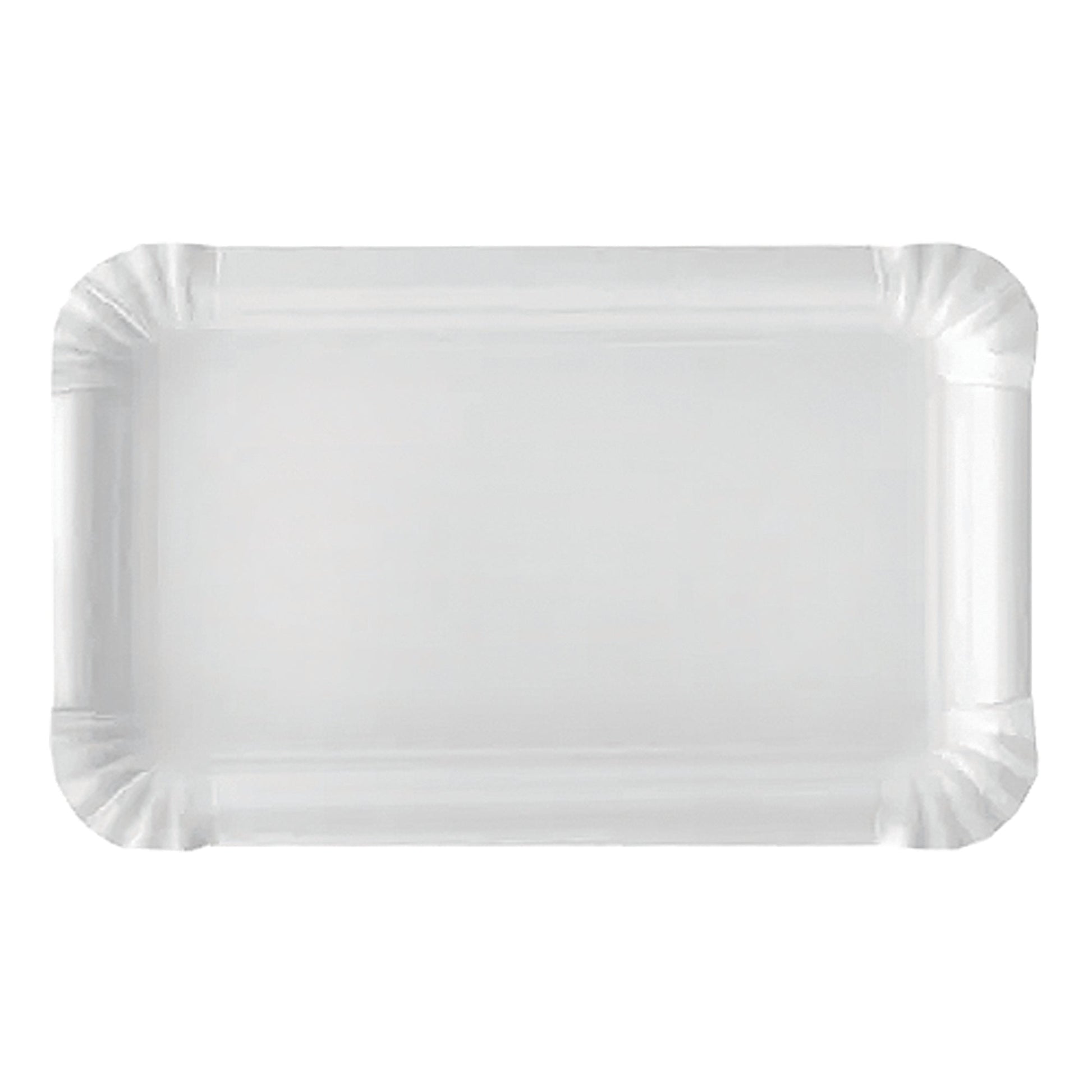 Zart Paper Plates Rectangle White Pack of 50 17.5 x 24.5cm 300gsm-1