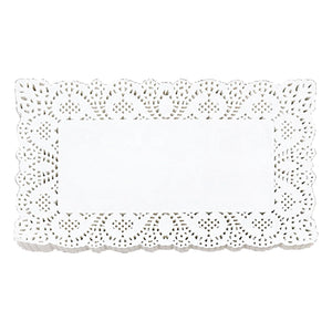 Zart Paper Doyleys Rectangle White 35cm Pack of 250 Lace Border