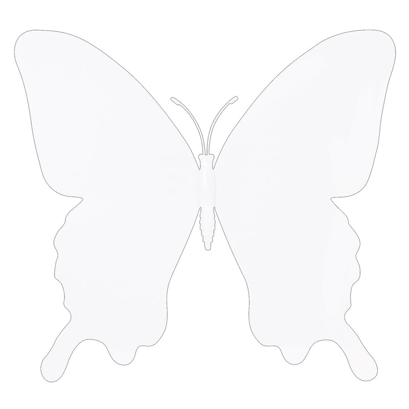 Zart Plastic Butterflies Black and White 12cm Pack of 20 Decorate-Your-Own-2