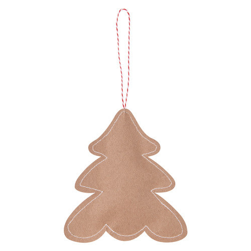 Creative School Supply Stitched Kraft Christmas Ornaments Pack of 10
