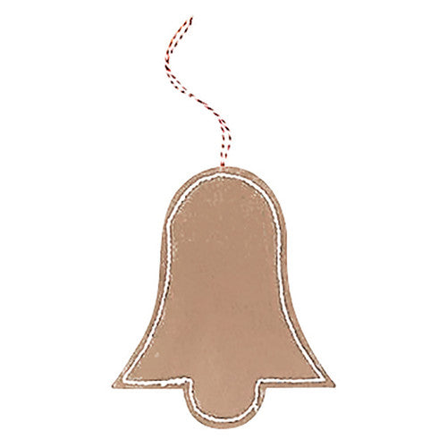 Creative School Supply Stitched Kraft Christmas Ornaments Pack of 10