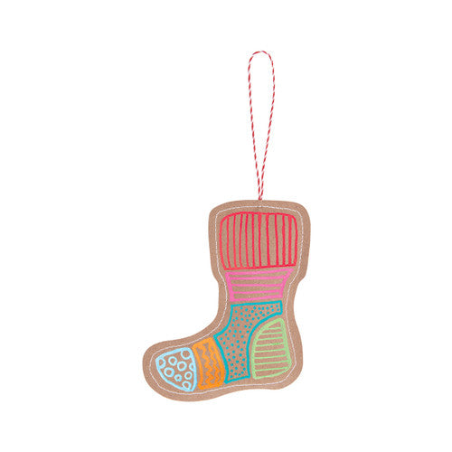 Creative School Supply Stitched Kraft Christmas Ornaments Pack of 10