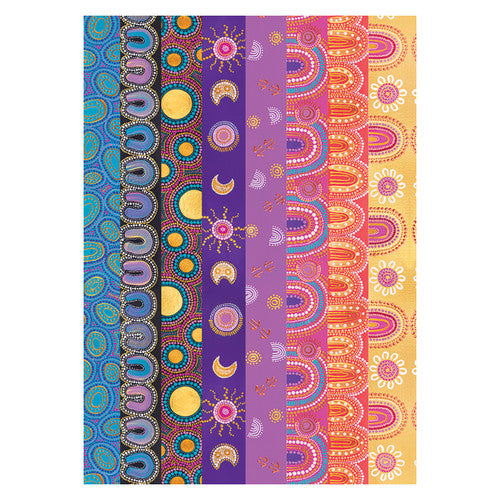 Creative School Supply Contemporary Indigenous Pattern Papers A4 Pack of 40