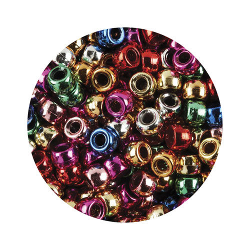 Educational Colours Pony Beads Metallic Pack of 1000