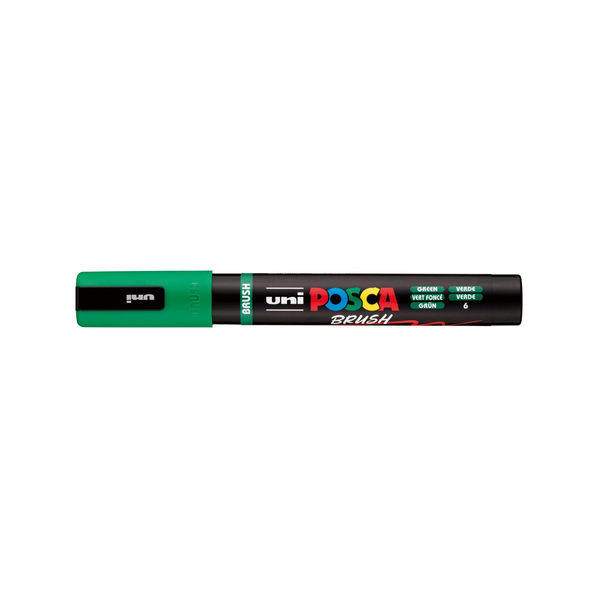 POSCA PC-5BR Green medium brush tip paint marker hero