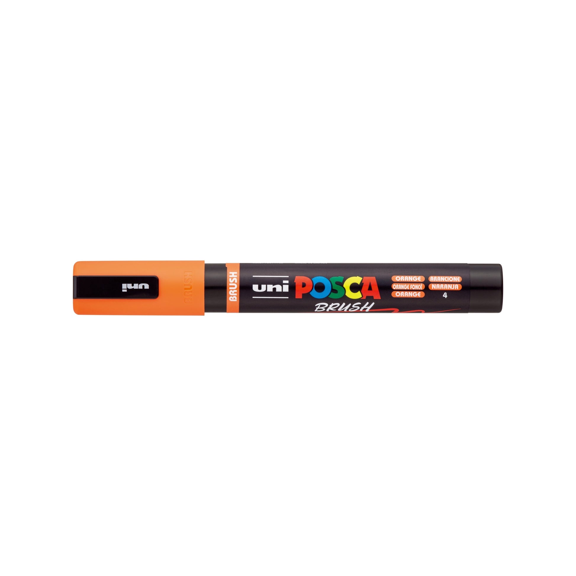 POSCA PC-5BR Orange medium brush tip paint marker hero
