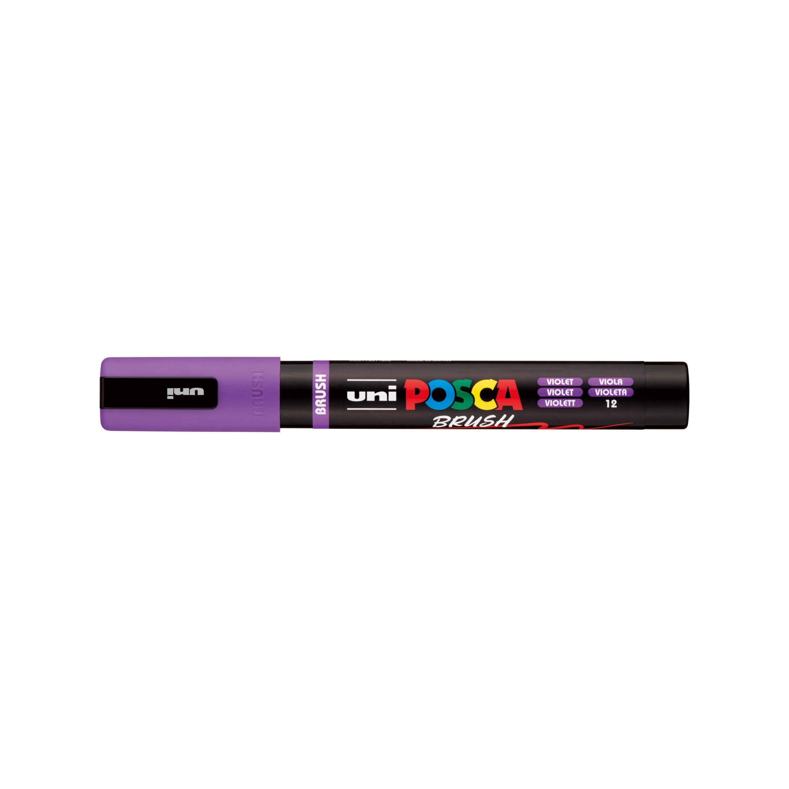 POSCA PC-5BR Violet medium brush tip paint marker hero