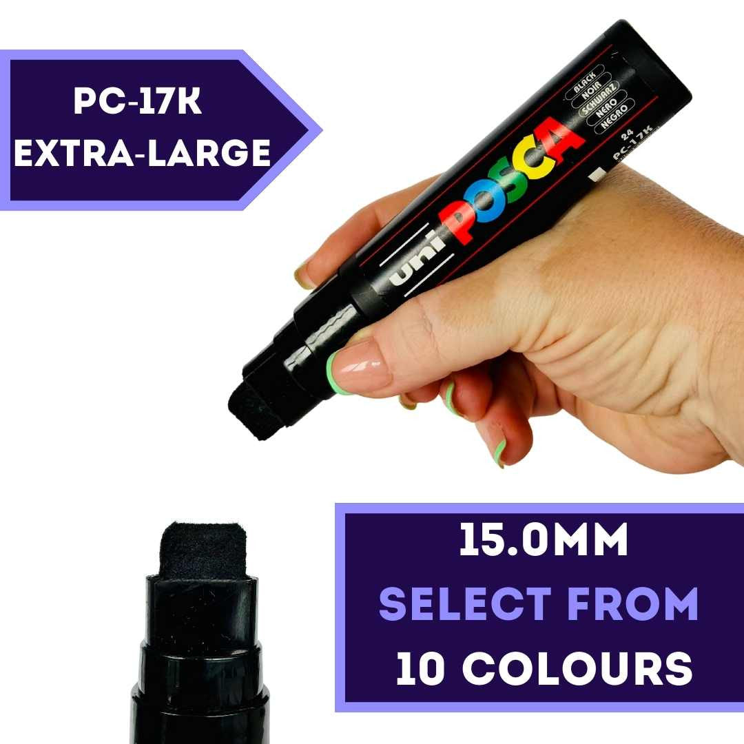 POSCA PC-17K Red extra-wide chisel tip paint marker