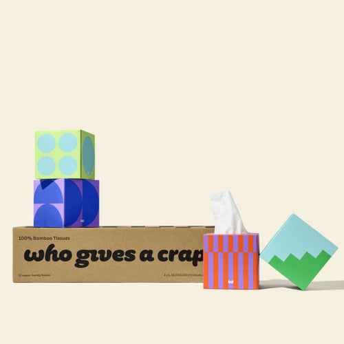 Who Gives a Crap Forest Friendly 3 Ply Tissues 65 Sheets per Box Carton of 12