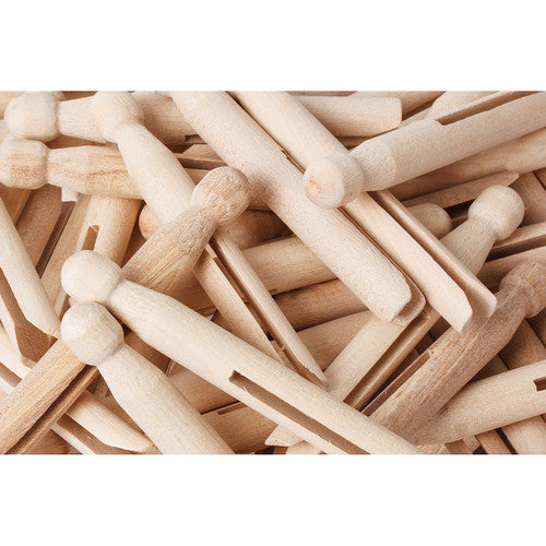 Creative School Supply Dolly Pegs Natural 11cm Pack of 60
