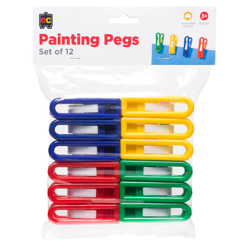 Educational Colours Painting Pegs Pack of 12