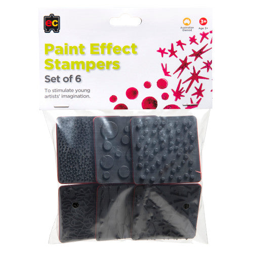 Educational Colours Paint Effect Stampers Set of 6