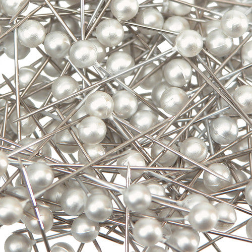 Creative School Supply Pearl Headed Pins Plain 25mm Pack of 1000