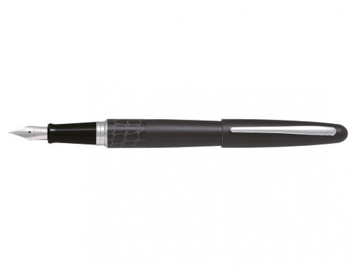 Pilot MR2 Fountain Pen Black Crocodile Barrel Medium Nib