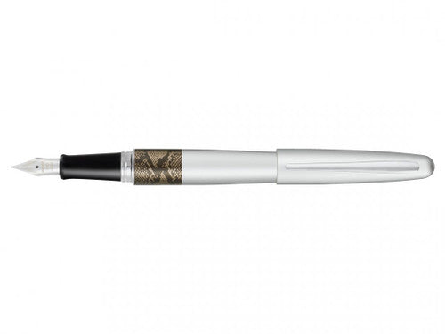 Pilot MR2 Fountain Pen Silver Python Barrel Medium Nib